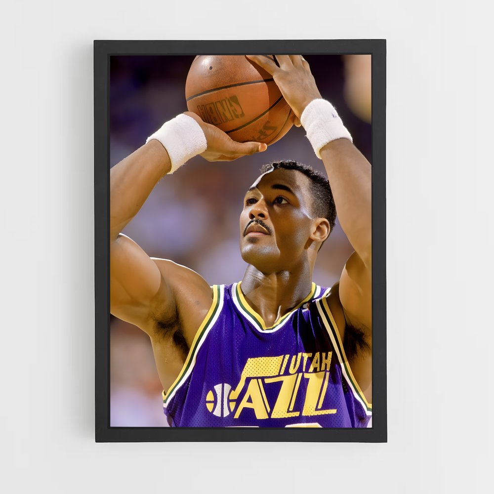 Poster Karl de malone – affiche Basketball (vue 2)